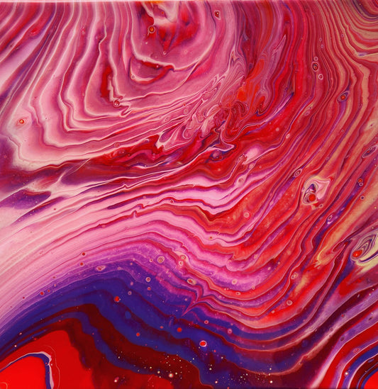 Swirling Universe Acrylic Painting with Resin